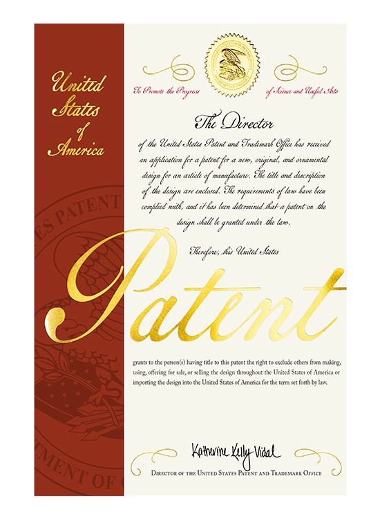 United States - straight pull tripod appearance certificate